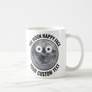 The Moon Happy Face Personalized Custom Mug Kaffeetasse