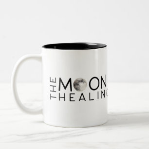 The Moon + Stone Healing Academy Logo T - Shirt Zweifarbige Tasse