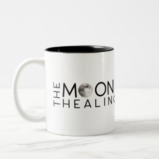 The Moon + Stone Healing Academy Logo T - Shirt Zweifarbige Tasse