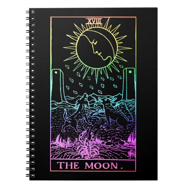 The Moon Tarot Card Notizblock (Vorderseite)