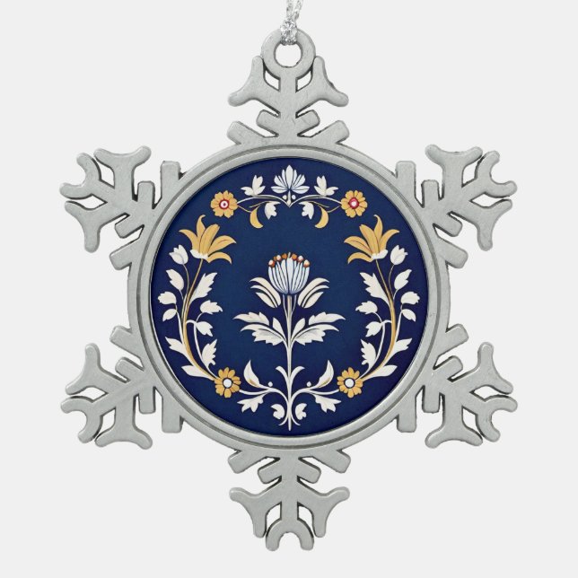 The Moorish Princess of Algarve Schneeflocken Zinn-Ornament (Vorderseite)