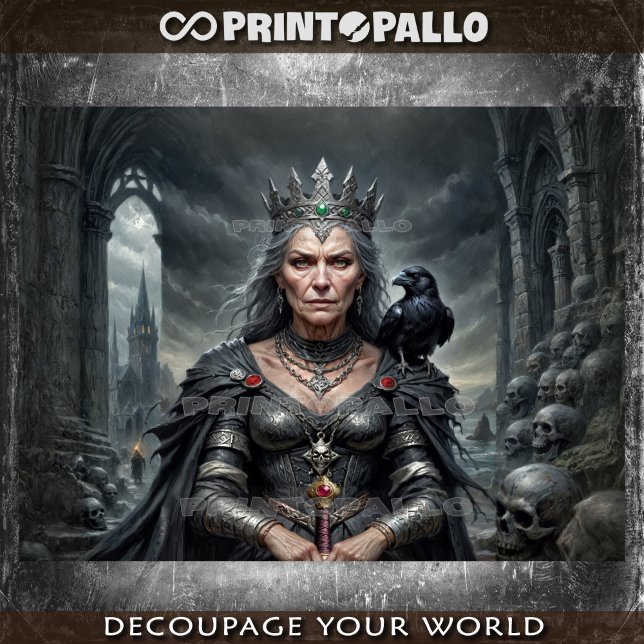 The Morrigan (Ältere Version): Celtic War Goddess Seidenpapier (Von Creator hochgeladen)