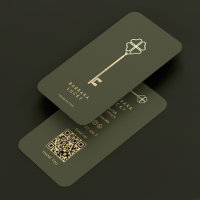 The Mortgage Broker Army Green Gold Key Modern
