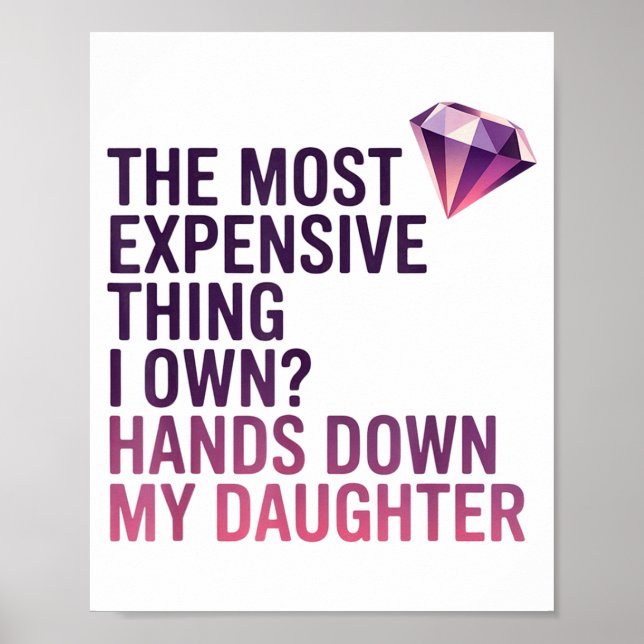 The Most Expensive Thing I Own_ Hands Down My Daug Poster (Vorne)