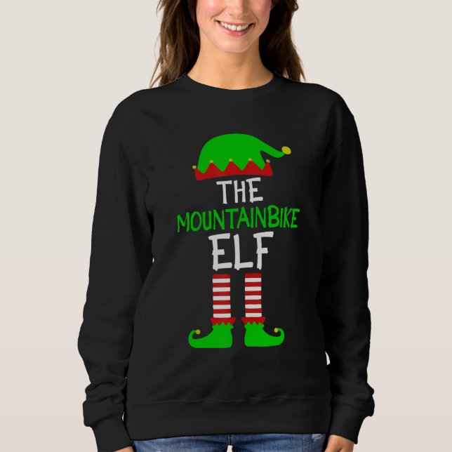 The Mountainbike Elf   MTB Bike Driver Sweatshirt (Vorderseite)
