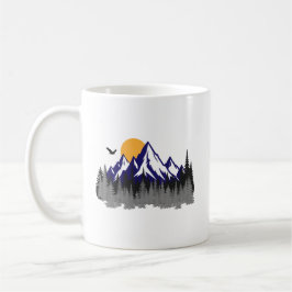 The mountains graphic hiking kaffeetasse