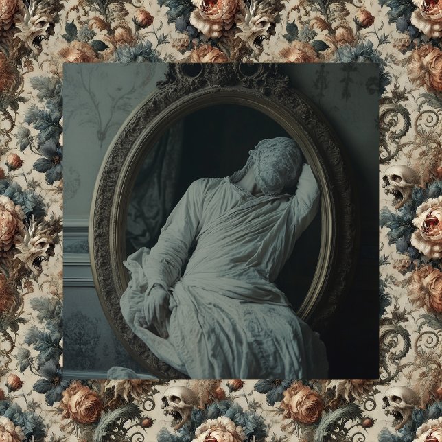 The Mourning After – Gothic Victorian Canvas Art Leinwanddruck (The Mourning After + The Chthonic Ossuary)