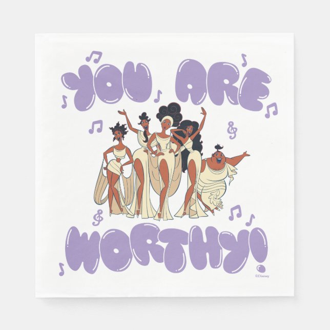 The Muses - You Are Worthy Napkins Serviette (Vorderseite)