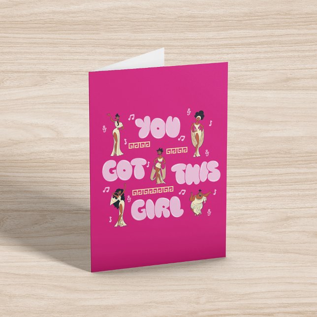 The Muses - You Got This Girl Card Karte (Card on table)