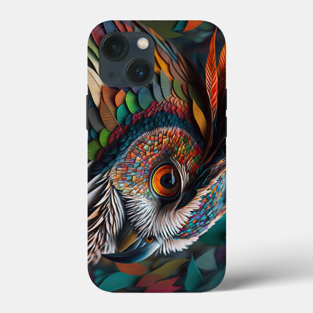 The Mysterious Owl Tough Apple iPhone 13 mini Case (Rückseite)