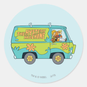 The Mystery Machine Right Side Runder Aufkleber
