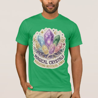 The Mystic Prism | Enchanted Crystal Cluster Graph T-Shirt