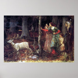 The Mystic Wood von John William Waterhouse Poster