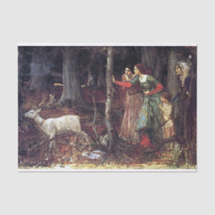 The Mystic Wood von John William Waterhouse Seidenpapier