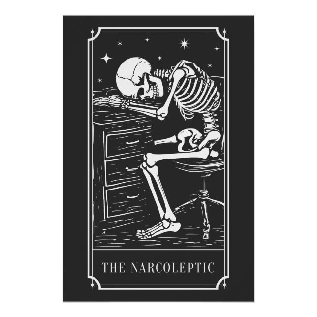 The Narcoleptic Tarot Card Narcolepsy Awareness Poster (Vorderseite)