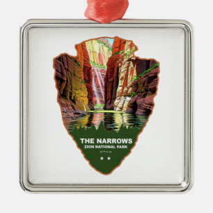 The Narrows Zion National Park Pfeilspitze Ornament Aus Metall