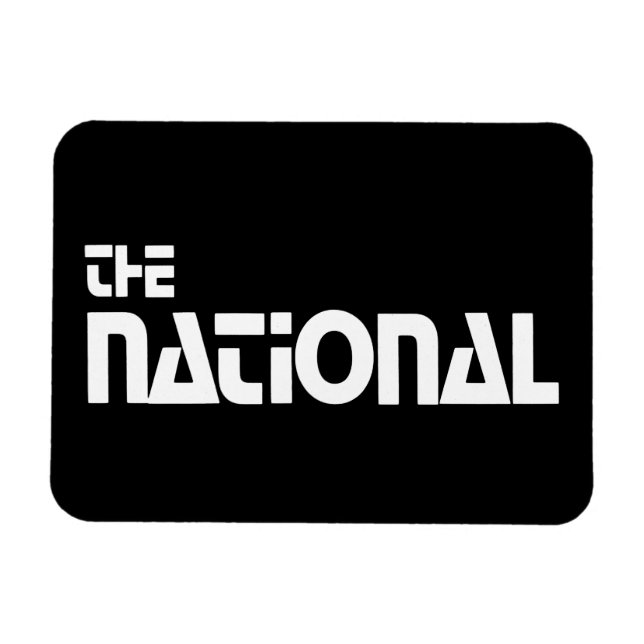 The National - 1980 Promo Grafik - White Magnet (Horizontal)