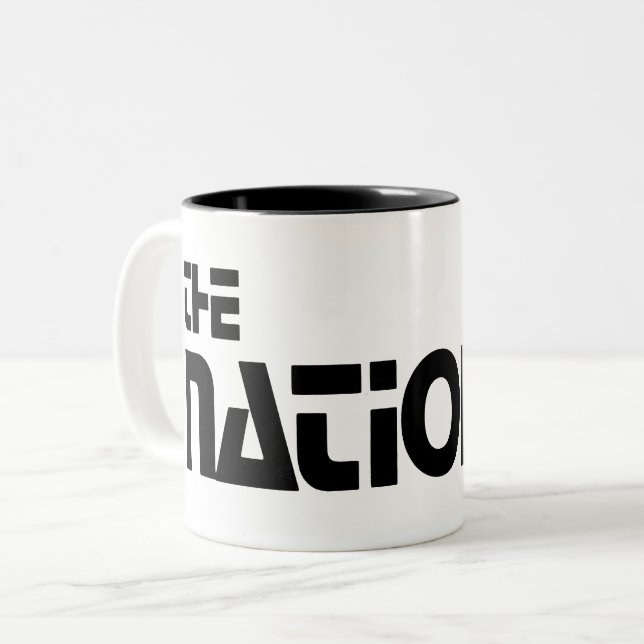The National - 1980 Promo-Grafik Zweifarbige Tasse (Vorderseite Links)