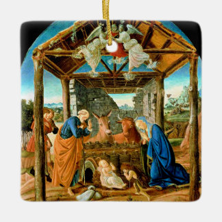 The Nativity, famous painting by Sandro Botticelli Keramikornament