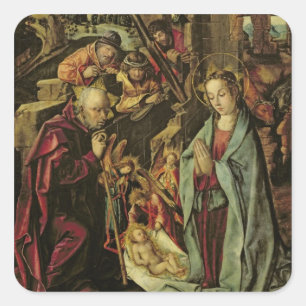 The Nativity Quadratischer Aufkleber