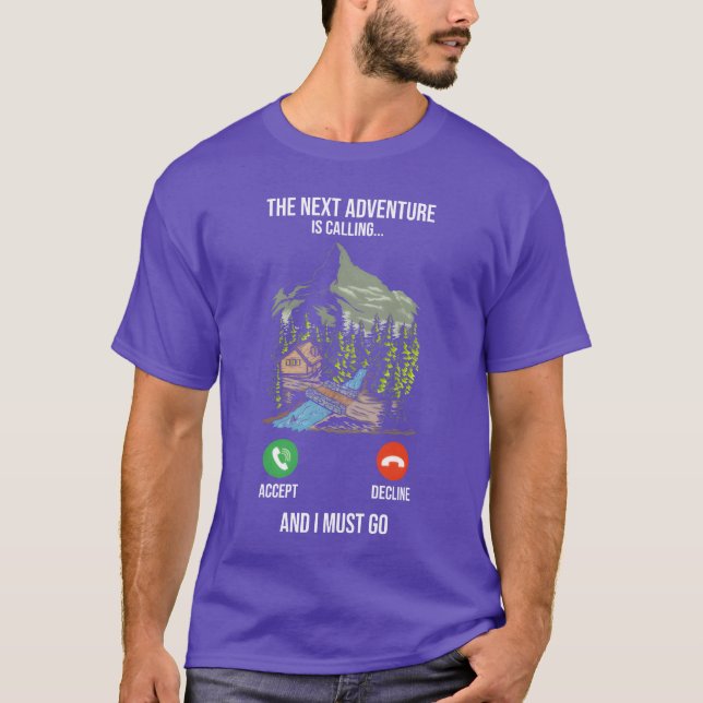 The Net Adventure Is Calling Hikers Camp friend T-Shirt (Vorderseite)