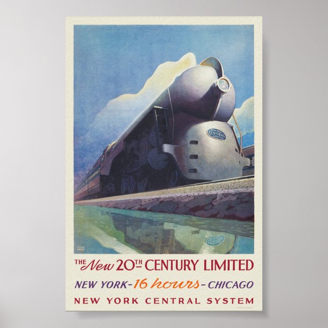 The New 20th Century Limited Vintage Poster 1938 (Vorne)