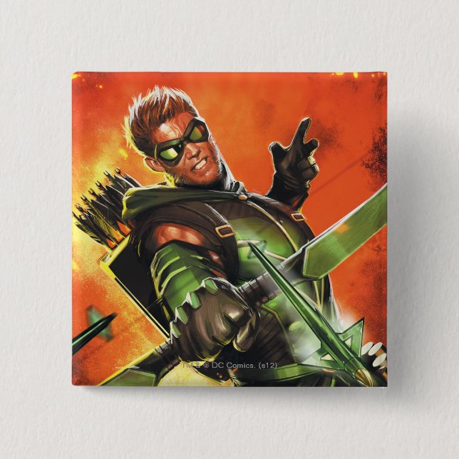 The New 52 - The Green Arrow #1 Button (Vorderseite)