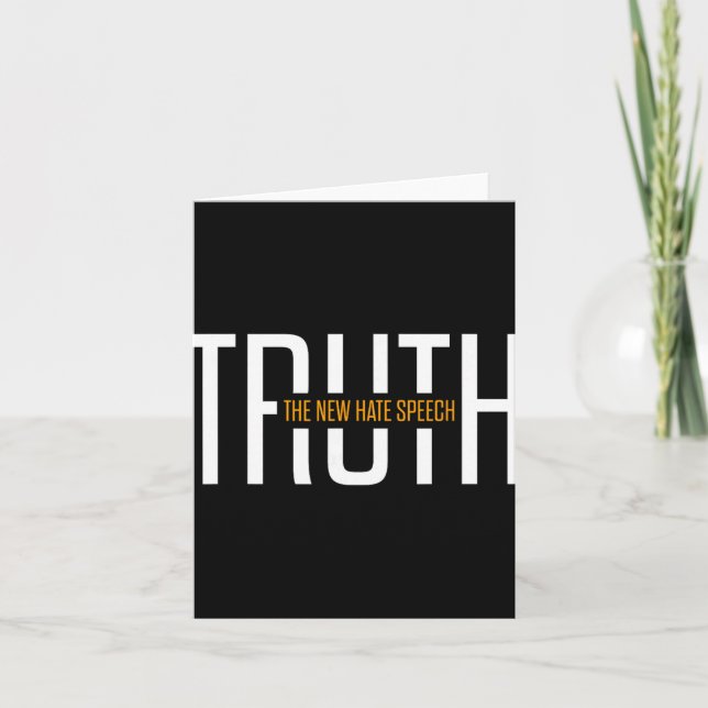 The New Hate Speech Litical Correctness Funny Quot Karte (Vorderseite)