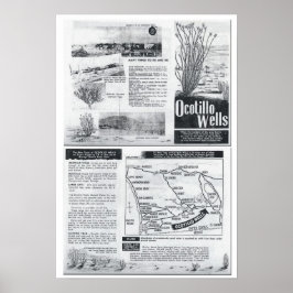 The New Town of Ocotillo Wells - Broschüre der 60e Poster