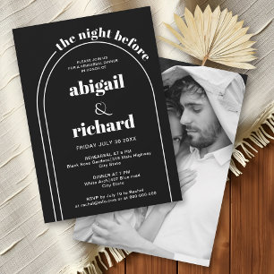 The Night Before black wedding Probe dinner Einladung
