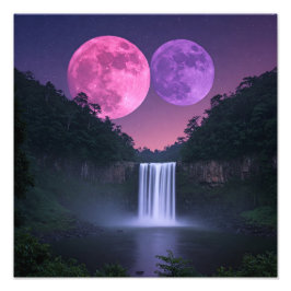 The Night Moons  Fotodruck