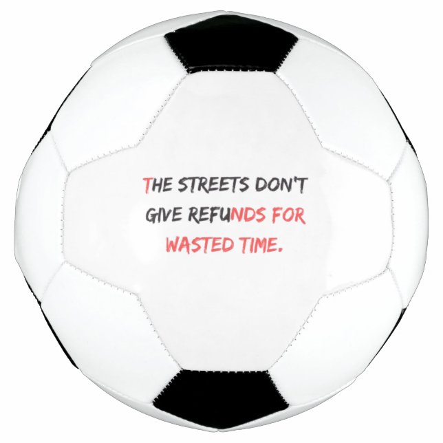 The No Refunds Design: Fußball (Vorderseite)