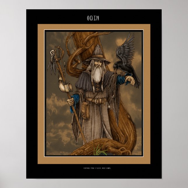 The Norse god Odin Poster (Vorne)