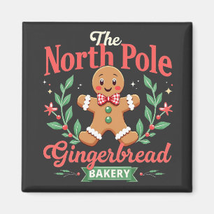 The North Pole Gingerbrot Bakery Weihnachten Magnet