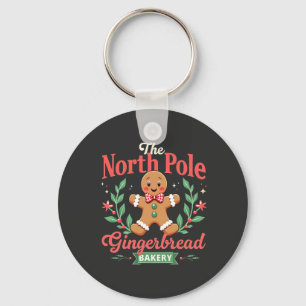 The North Pole Gingerbrot Bakery Weihnachten Schlüsselanhänger