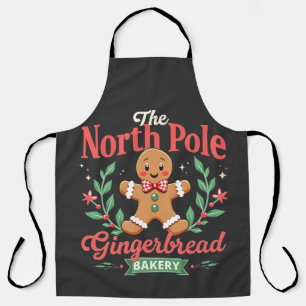 The North Pole Gingerbrot Bakery Weihnachten Schürze