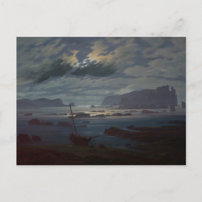 The Northern Sea in Moonlight, 1823-24 Postkarte (Vorderseite)