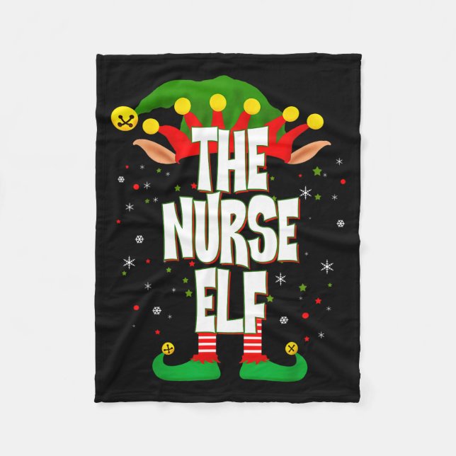 The Nurse Elf Christmas  Fleecedecke (Vorderseite)