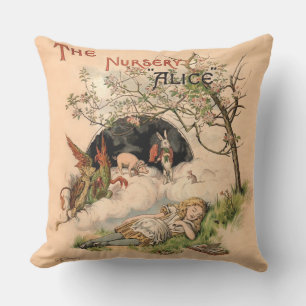 The Nursery Alice 1890 Vintage Wunderland Cover Kissen