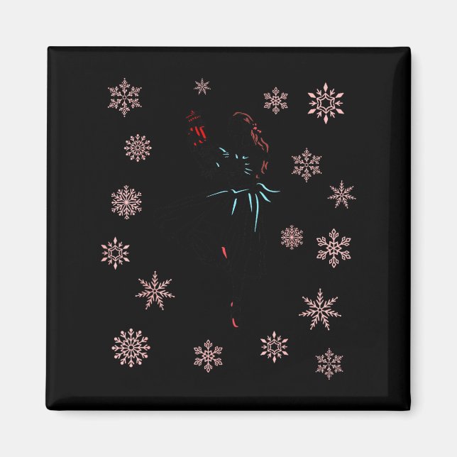 The Nutcracker Ballet And Clara Ballerina Christma Magnet (Vorne)