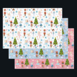 The Nutcracker Characters Clara Winter Christmas Geschenkpapier Set<br><div class="desc">Das wunderschöne Ballett-Urlaubsprojekt dreht sich um die Nutcracker-Produktion. Dieses Design enthält berühmte Charaktere wie Clara, den Nutcracker, einen Spielzeugsoldaten, den Mouse King, die Snow Queen und die Zucker-Pflaumenfabrik. Weitere Haarfarben und Hautfarben sind für die Ballerinas verfügbar. Wenn Sie Änderungen wünschen, kontaktieren Sie mich bitte mit dem Chat-Button auf dieser Seite....</div>