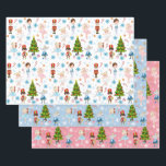 The Nutcracker Characters Clara Winter Christmas Geschenkpapier Set<br><div class="desc">Das wunderschöne Ballett-Urlaubsprojekt dreht sich um die Nutcracker-Produktion. Dieses Design enthält berühmte Charaktere wie Clara, den Nutcracker, einen Spielzeugsoldaten, den Mouse King, die Snow Queen und die Zucker-Pflaumenfabrik. Weitere Haarfarben und Hautfarben sind für die Ballerinas verfügbar. Wenn Sie Änderungen wünschen, kontaktieren Sie mich bitte mit dem Chat-Button auf dieser Seite....</div>