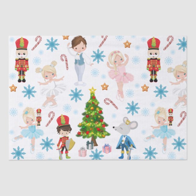 The Nutcracker Characters Clara Winter Christmas Seidenpapier (Vorderseite)