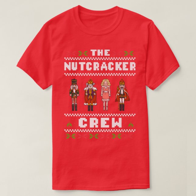 The Nutcracker Crew Nutcracker Ugly Christmas Swea T-Shirt (Design vorne)