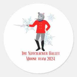 The Nutcracker - Mouse Team 2024 Runder Aufkleber
