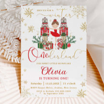 The Nutcracker Winter Onederland 1st Birthday Red