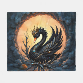 The Obsidian Swan of Moonlit Grace. In the twiligh Fleecedecke