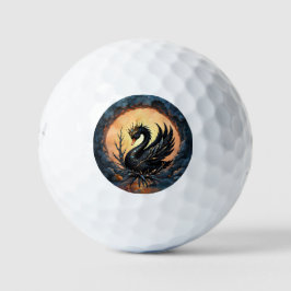 The Obsidian Swan of Moonlit Grace. In the twiligh Golfball