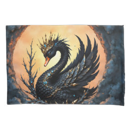 The Obsidian Swan of Moonlit Grace. In the twiligh Kissenbezug