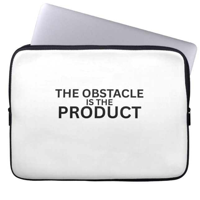 The Obstacle Is The Product Tech Laptop Sleeve (Vorderseite)